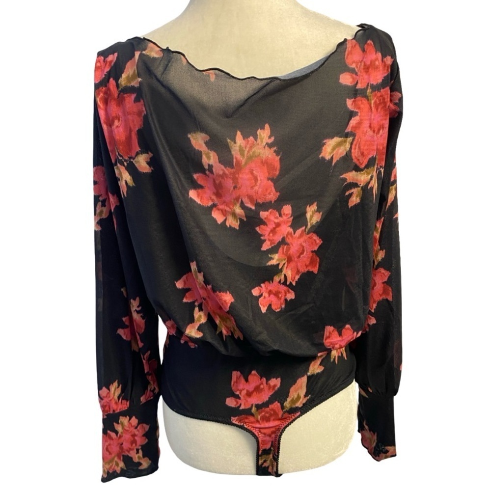 Free People x Intimately Undercover Printed Bodysuit Size M NWOT Floral - Picture 7 of 17